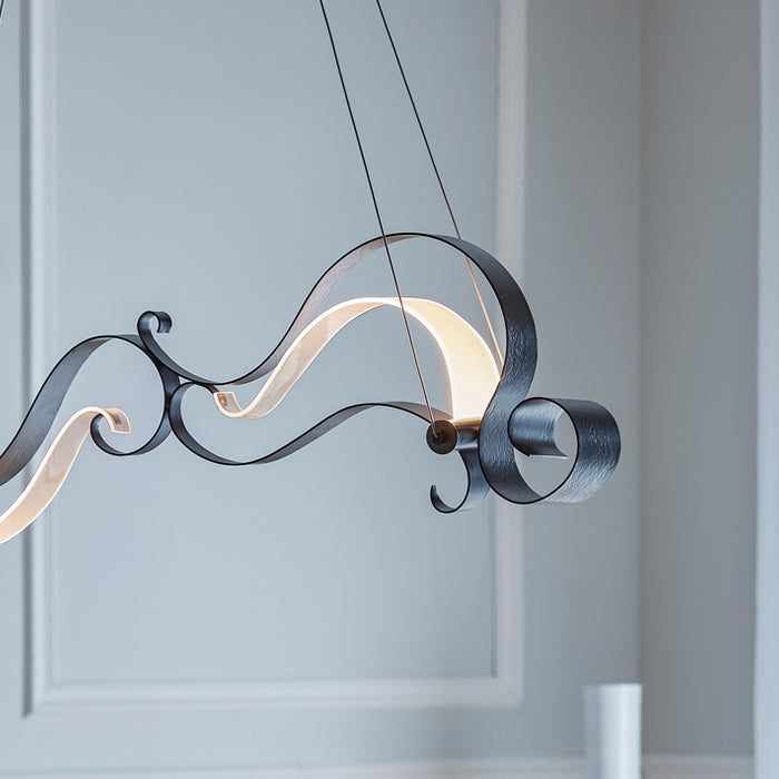 Hand-Forged Contemporary Pendant Light by Hubbardton Forge