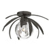 Dahlia Semi-Flush in Dark Smoke - 124350-SKT-07-LL0631 by Hubbardton Forge