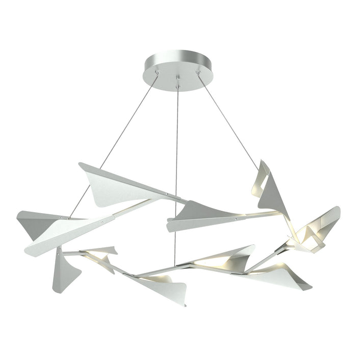 Plume 12-Light LED Pendant in Vintage Platinum with Vintage Platinum Accent - 135008-LED-STND-82-82 by Hubbardton Forge