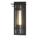 Torch Small Outdoor Sconce with Top Plate in Coastal Dark Smoke - 305996-SKT-77-ZS0654 by Hubbardton Forge