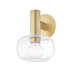 H403301-AGB - Harlow 1-Light Wall Sconce in Aged Brass by Mitzi