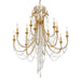 ARC-1909-GA-CL-MWP- Arcadia 12-Light Chandelier in Antique Gold with Hand Cut Crystal by Crystorama