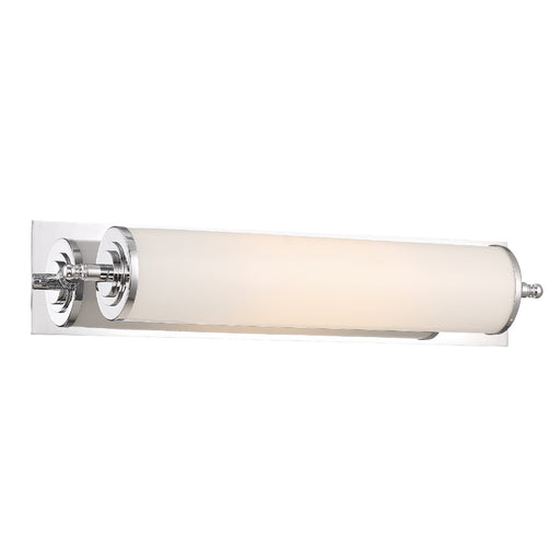 FOS-A8051-CH- Foster 1-Light Wall Mount in Polished Chrome with White Glass by Crystorama