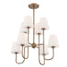 KEE-A3008-VG- Keenan 8-Light Chandelier in Vibrant Gold by Crystorama