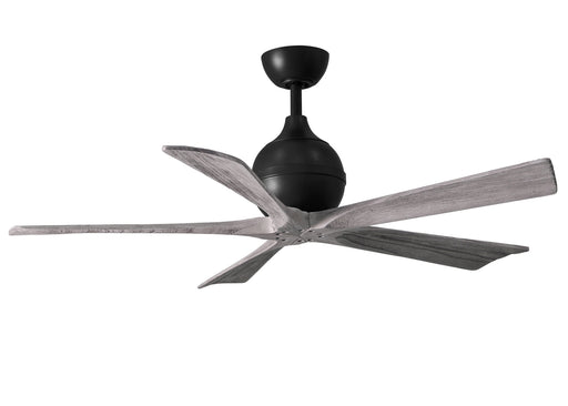 IR5-BK-BW-52 - Irene 52" Ceiling Fan in Matte Black by Matthews Fan Company