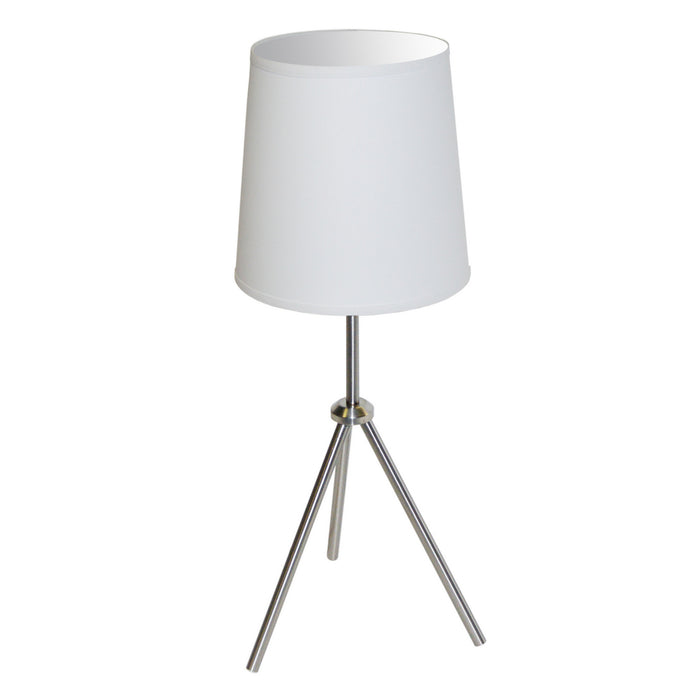 OD3T-S-790-SC - Oversized Drum 1-Light Table Lamp in Satin Chrome by Dainolite