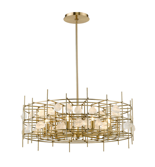 4007-32AGBR - Garroway 9-Light Chandelier in Aged Brass by Z-Lite Lighting