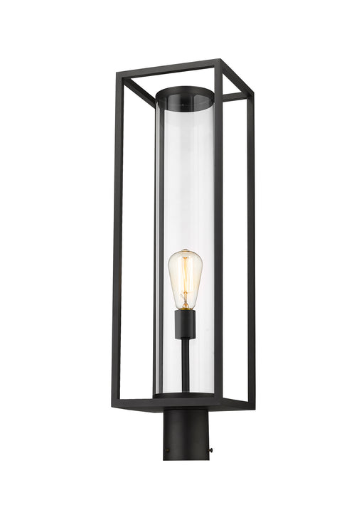 584PHBR-BK - Dunbroch 1-Light Outdoor Post Mount in Black by Z-Lite Lighting