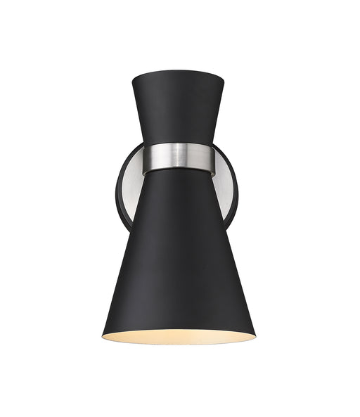 728-1S-MB-BN - Soriano 1-Light Wall Sconce in Matte Black & Brushed Nickel by Z-Lite Lighting