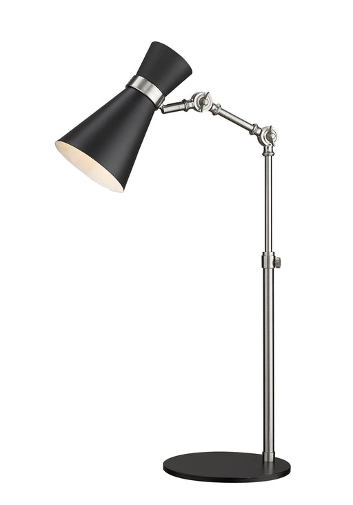 Z-Lite Soriano 1-Light Table Lamp in Matte Black & Brushed Nickel (728TL-MB-BN)