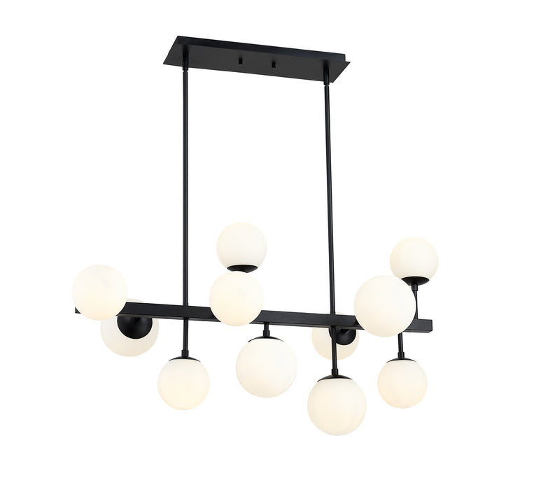 730-11L-MB - Midnetic 11 Light Chandelier in Matte Black by Z-Lite Lighting