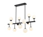 730-13L-MB - Midnetic 13 Light Chandelier in Matte Black by Z-Lite Lighting