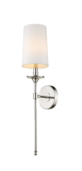 807-1S-PN - Emily 1-Light Wall Sconce in Polished Nickel by Z-Lite Lighting