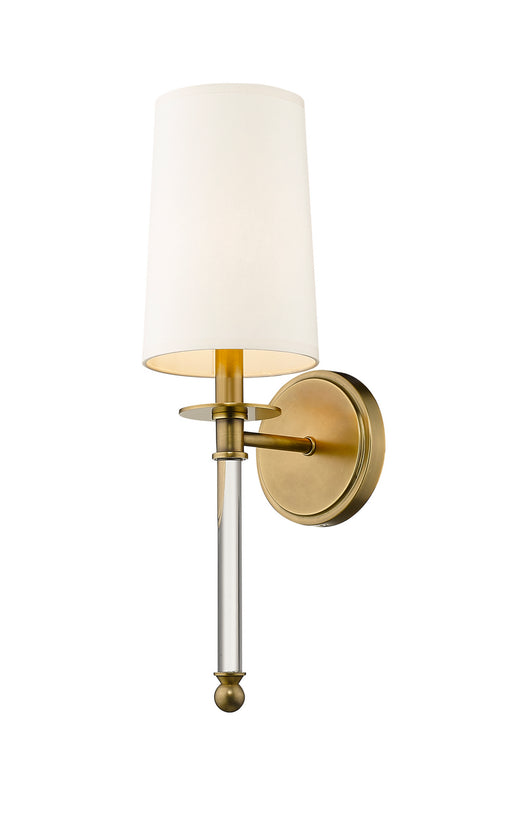 808-1S-RB - Mila 1-Light Wall Sconce in Rubbed Brass by Z-Lite Lighting