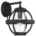 73133-66- Cumberland Court 1-Light Outdoor Wall Mount in Sand Coal & Clear Seedy Glass by Minka Lavery