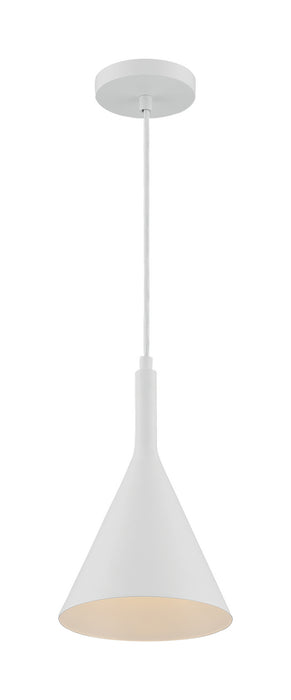 60-7137 - Lightcap 1-Light Pendant in Matte White by Nuvo Lighting