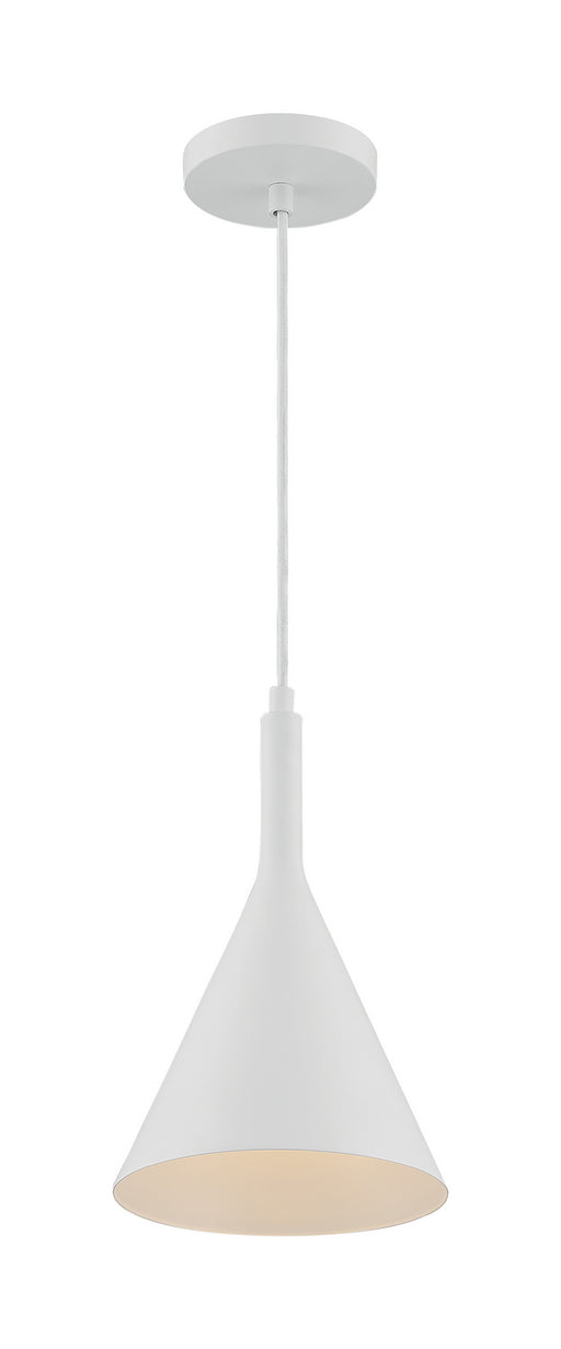 60-7137 - Lightcap 1-Light Pendant in Matte White by Nuvo Lighting