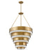 30188HB - Echelon Large Multi Tier Chandelier in Heritage Brass by Hinkley Lighting