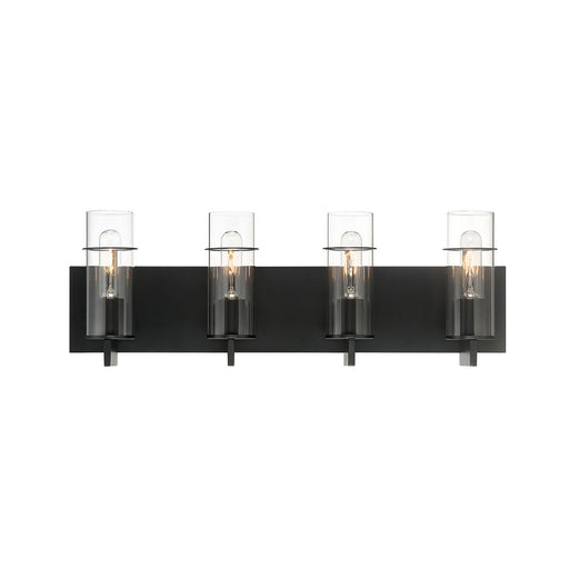 34135-039- Pista 4-Light Bathbar in Black by Eurofase USA