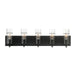 34136-031- Pista 5-Light Bathbar in Black by Eurofase USA