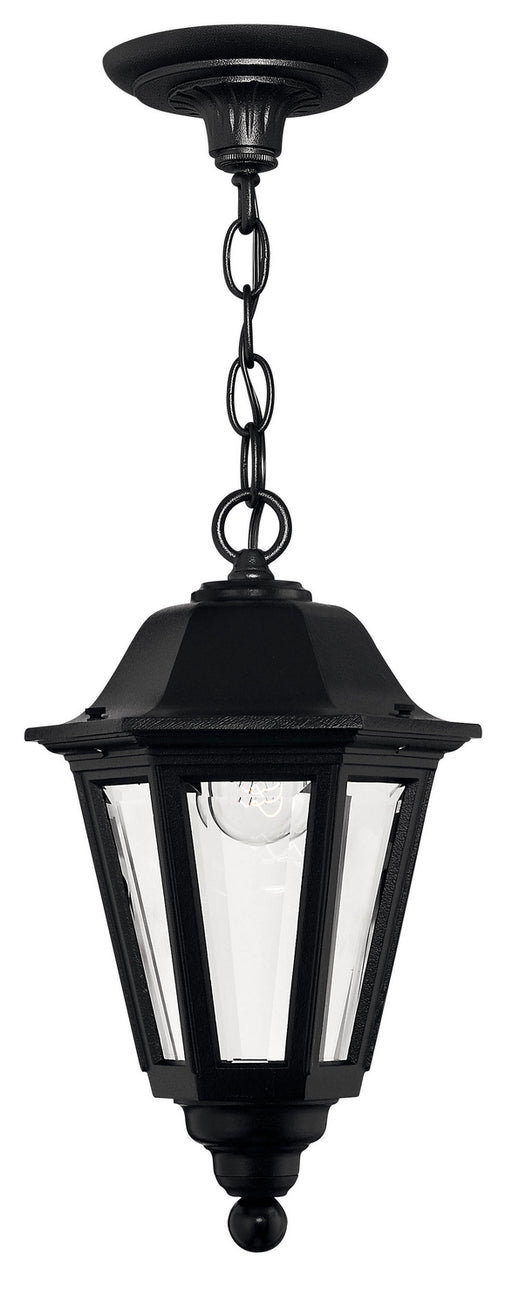 1412BK - Manor House Medium Hanging Lantern in Black by Hinkley Lighting