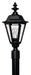 1441BK - Manor House Large Post or Pier Mount Lantern in Black by Hinkley Lighting