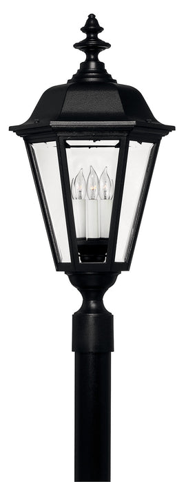 1471BK - Manor House Extra Large Post or Pier Mount Lantern in Black by Hinkley Lighting