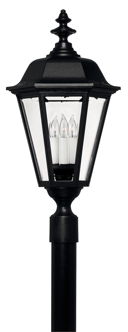 1471BK - Manor House Extra Large Post or Pier Mount Lantern in Black by Hinkley Lighting