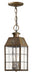 2372AS - Nantucket Medium Hanging Lantern in Aged Brass by Hinkley Lighting