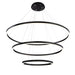 31474-023- Spunto LED Chandelier in Matte Black by Eurofase USA