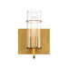 34133-043- Pista 1-Light Wall Sconce in Gold by Eurofase USA