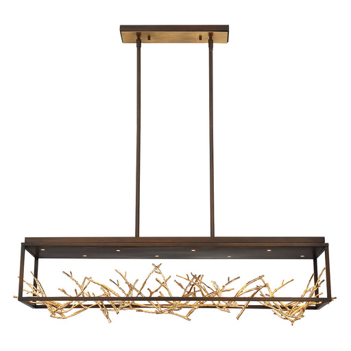 35642-015- Aerie 8-Light Chandelier in Bronze by Eurofase USA