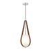 35990-017- Rosemount 1-Light Pendant in Chrome with Opal White Glass by Eurofase USA