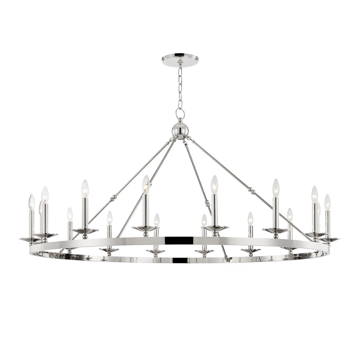 3216-PN - Allendale 16 Light Chandelier in Polished Nickel by Hudson Valley