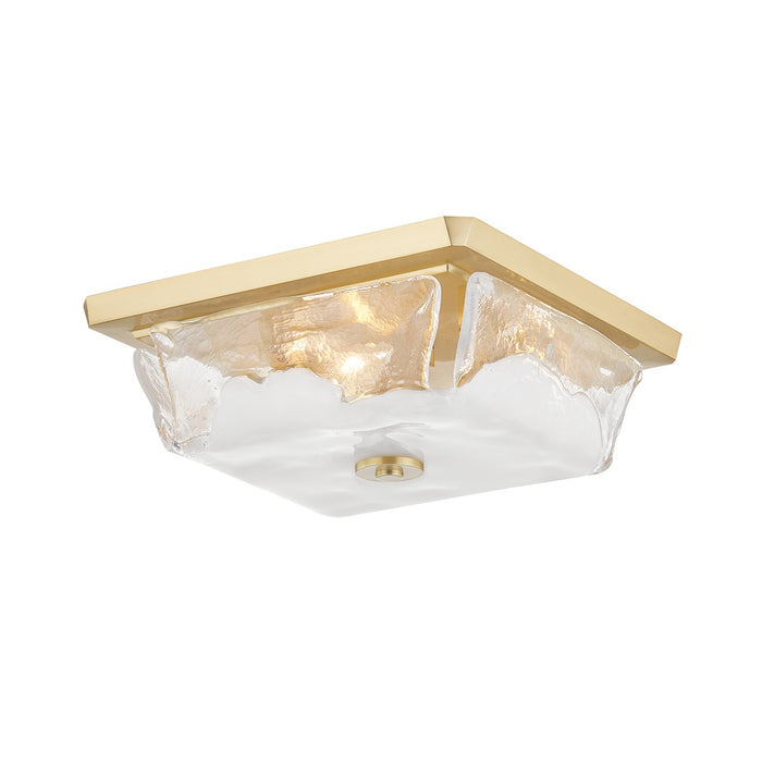 4710-AGB - Hines 3-Light Flush Mount in Aged Brass by Hudson Valley