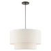 49803-92 - Meadow 3-Light Pendant in English Bronze by Livex Lighting