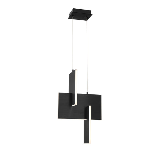 37347-023- Coburg LED Pendant in Black by Eurofase USA