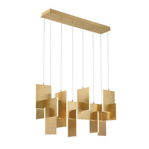 38044-014 - Coburg LED Chandelier in Gold by Eurofase USA