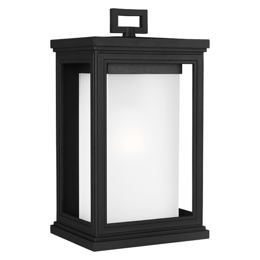 Roscoe One Light Outdoor Wall Lantern in Textured Black