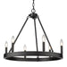 1017-6 BLK- Alastair 6-Light Chandelier in Matte Black by Golden Lighting