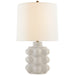 Vedra One Light Table Lamp in Bone Craquelure