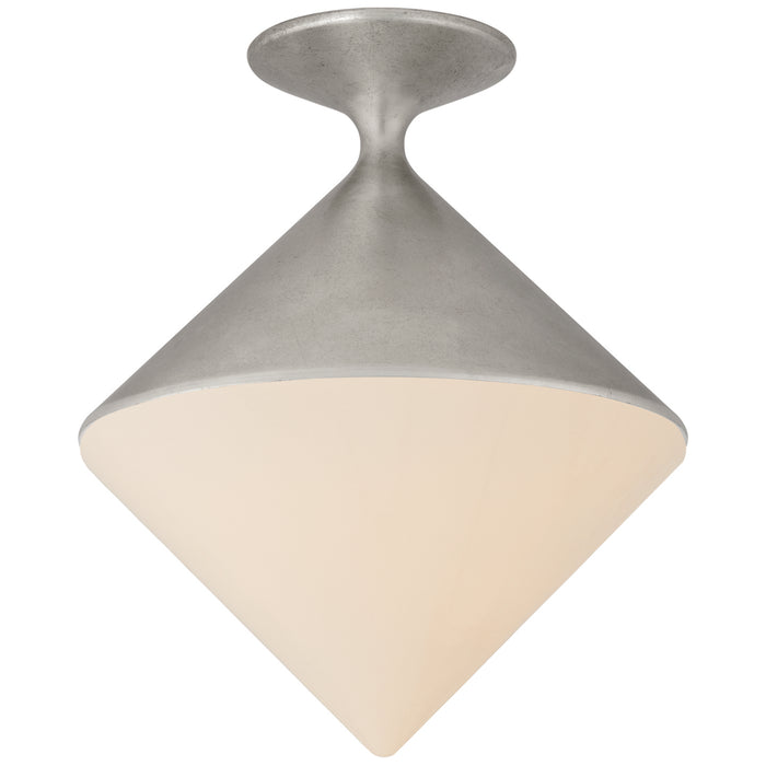 Sarnen LED Flush Mount in Burnished Silver Leaf