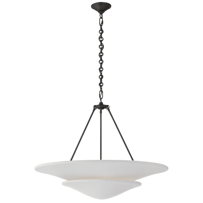 Mollino Six Light Chandelier in Bronze