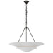 Mollino Six Light Chandelier in Bronze