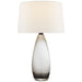 Myla One Light Table Lamp in Smoked Glass