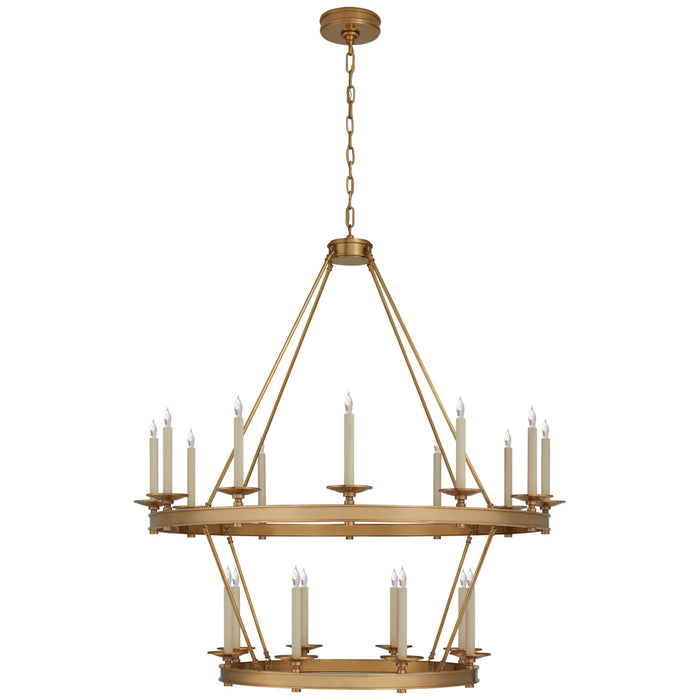 Launceton 20 Light Chandelier in Antique-Burnished Brass