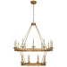 Launceton 20 Light Chandelier in Antique-Burnished Brass