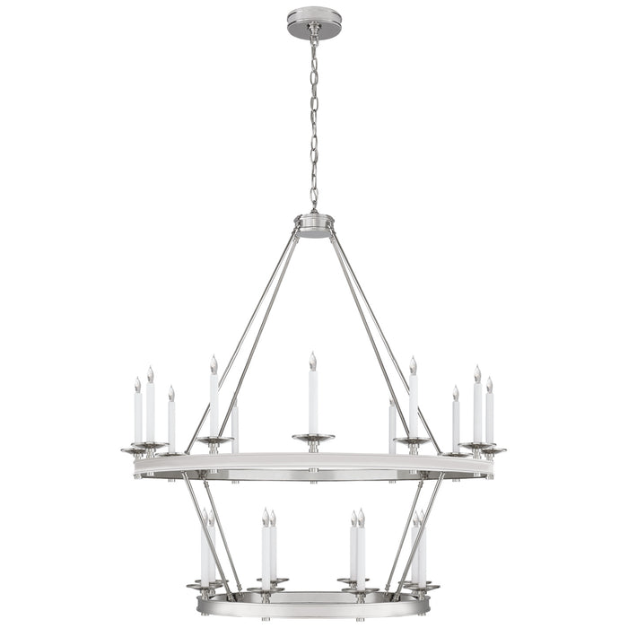 Launceton 20 Light Chandelier in Polished Nickel