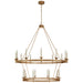 Launceton 20 Light Chandelier in Antique-Burnished Brass