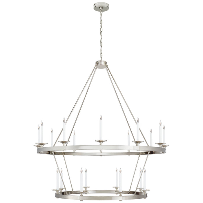 Launceton 20 Light Chandelier in Polished Nickel